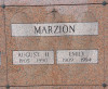 August and Emily Marzion Gravestone