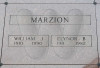 William and Elynor Marzion Gravestone